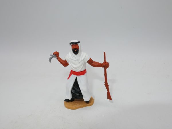 Timpo Toys Arab, white, standing with dagger + rifle