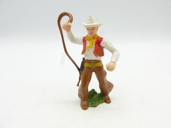 Heimo Cowboy stehend mit Peitsche - tolle frühe Version