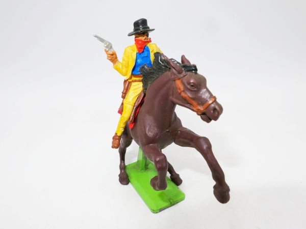 Britains Deetail Bandit on horseback with pistol + bag
