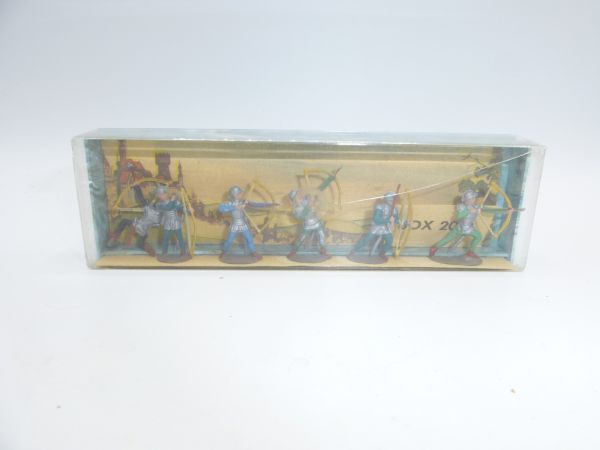 Merten H0 Knights + archers (6 figures), No. 2012 - orig. packaging, figures top condition