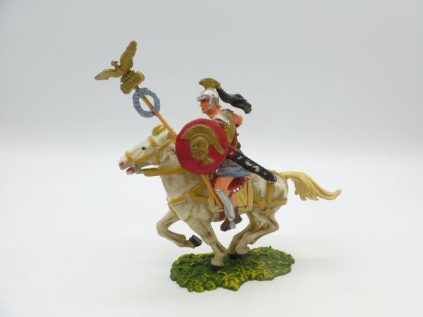 Elastolin 7 cm Rider with signum / eagle, No. 8453 - nice figure