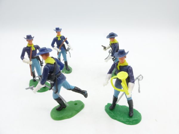 Elastolin 5,4 cm Set of Union Army soldiers (5 figures), multiple armed