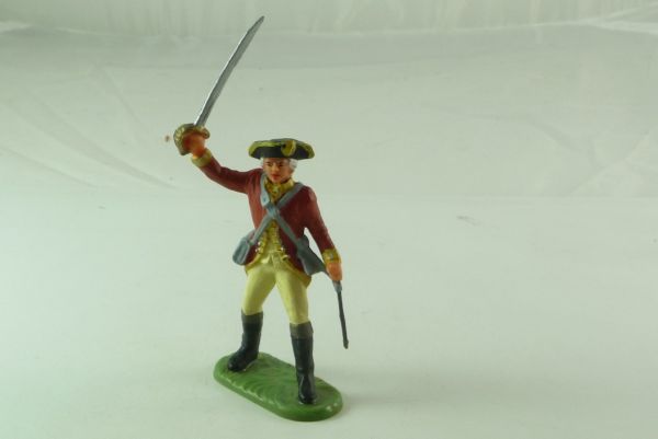 Elastolin 7 cm Britischer Grenadier, Offizier mit Säbel, Nr. 9140/2