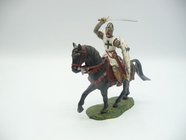 Modification 7 cm Crusader riding with sword + shield - great modification, suitable for 7 cm figures