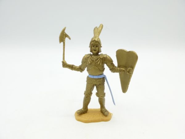Timpo Toys Gold knight standing lunging with battle axe