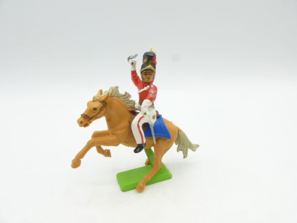 Britains Deetail Waterloo: Horseman, lunging sabre - red uniform