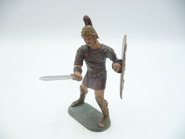 Modification 7 cm Roman soldier attacking with sword + great shield - nice modification