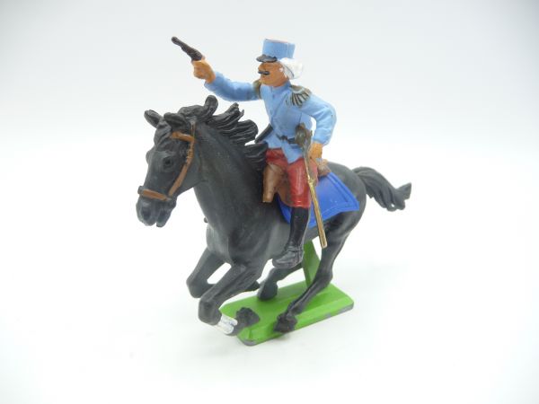 Britains Deetail Foreign legionnaire, officer on horseback, firing pistol - top condition