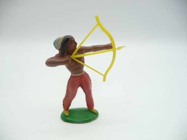 Indian standing with loose bow (bright yellow)