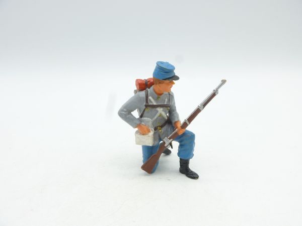 Elastolin 7 cm Südstaaten: Soldat kniend ladend, Nr. 9187