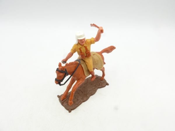 Timpo Toys Foreign legionnaire on horseback with hand grenade + rifle
