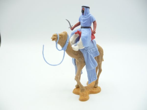 Timpo Toys Camel rider with dagger (light blue, rare white trousers)