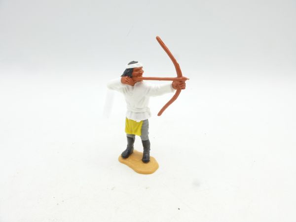 Timpo Toys Apache stehend mit Bogen, weiß