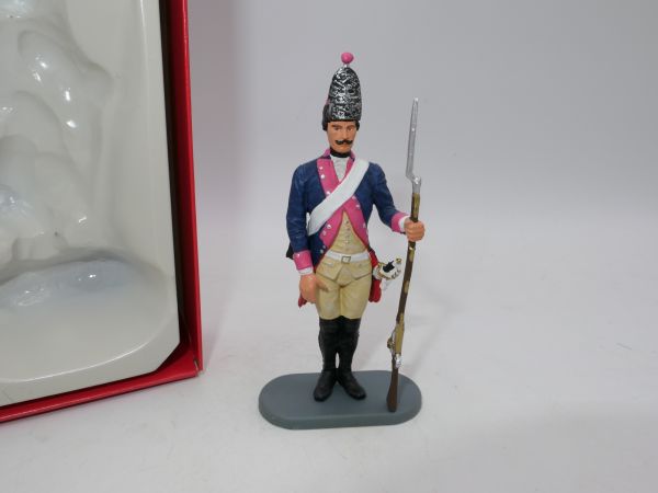 Preiser 7 cm Preußen 1756: Grenadier stehend, Gewehr bei Fuß, Inf. Reg. 7 - OVP