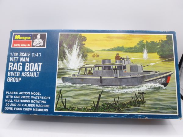 Monogram 1:48 Vietnam Rag Boat River Assault Group - orig. packaging