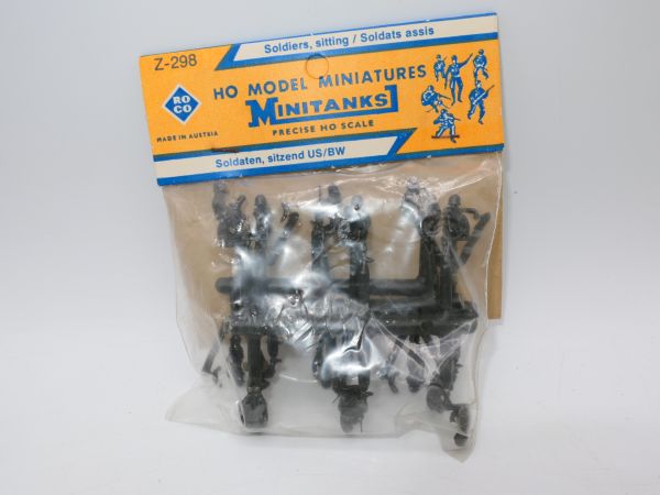 Roco Minitanks Soldiers seated US / BW, No. Z-298 - orig. packaging