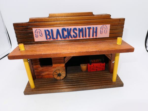 Schmiede / Blacksmith - tolles Holzhaus zu 5,4-7 cm Figuren