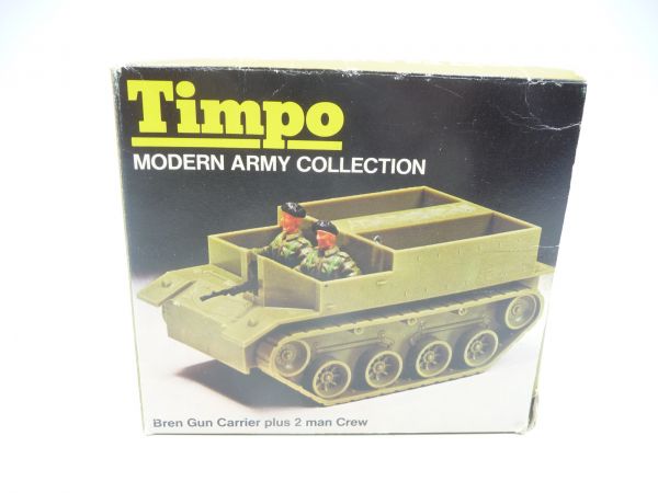 Timpo Toys Modern Army Collection: Minibox Bren Gun Carrier with soldiers