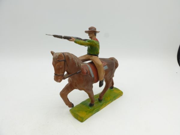 Tipple Topple Cowboy on horseback shooting sideways - horse unused
