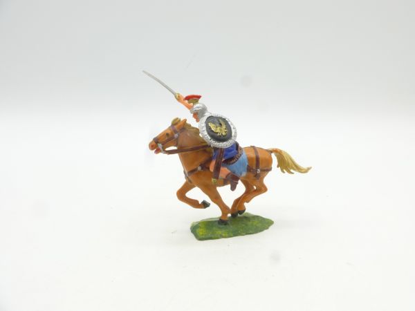Elastolin 4 cm Römischer Reiter mit Schwert angreifend, Nr. 8459