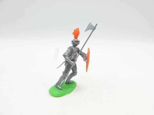 Elastolin 5,4 cm Ritter stehend mit langer Streitaxt + zusätzl. Schwert