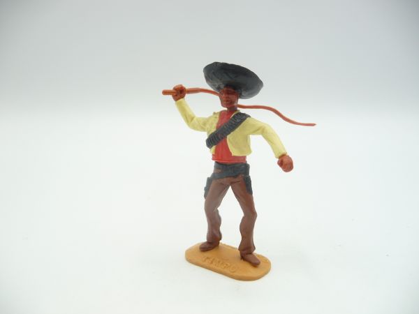 Timpo Toys Mexikaner stehend, gelb/rot mit Peitsche
