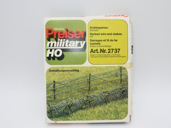 Preiser H0 Military, wire barriers, No. 2737 - orig. packaging