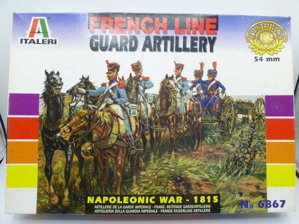 Italeri 1:32 French Line Guard Artillery, No. 6867 - orig. packaging, on cast