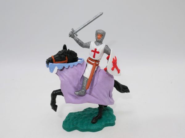 Timpo Toys Crusader 1st version riding with sword + shield
