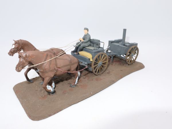 Field kitchen / supply wagon with 2 horses
