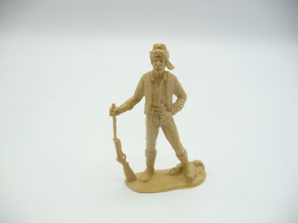 Heinerle Domplast Manurba Wild West series; Karl May figure with rifle (beige) - unpainted