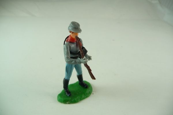 Elastolin Confederate Army soldier standing with rifle