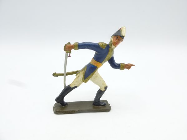 Napoleonischer Soldat laufend mit Säbel (wie Starlux) - tolle Figur