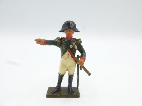 Starlux Napoleon stehend mit Fernglas, Arm ausgestreckt - tolle Figur