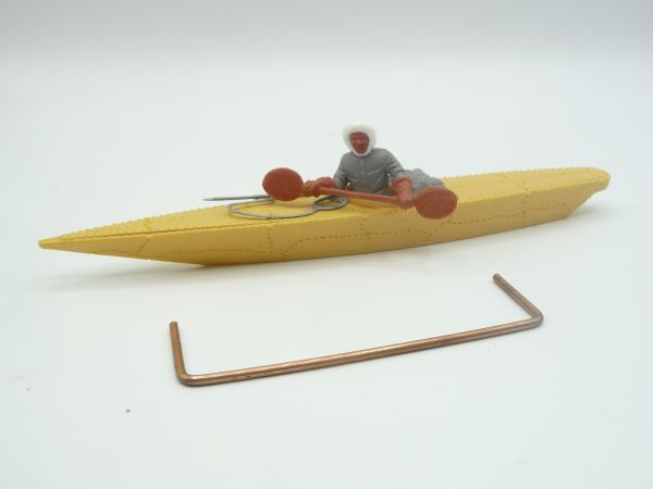 Timpo Toys Kayak beige with Eskimo (grey)