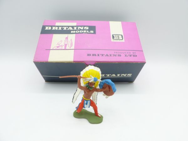 Britains Swoppets Bulk box for Indian Chief with spear, No. 551 - incl. 1 figure