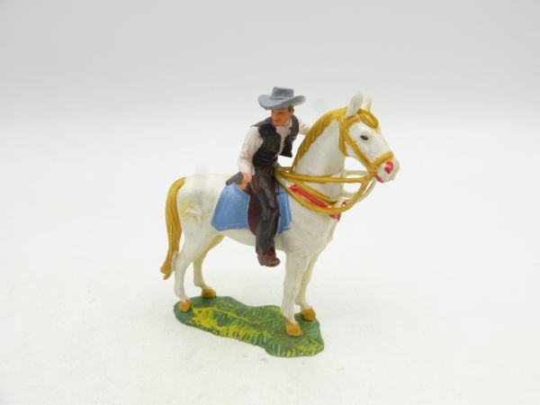 Elastolin 4 cm Sheriff zu Pferd mit Pistole, Nr. 6999 - ladenneu