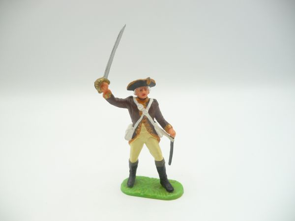 Elastolin 7 cm Reg. Washington: Offizier stürmend mit Säbel, Nr. 9140