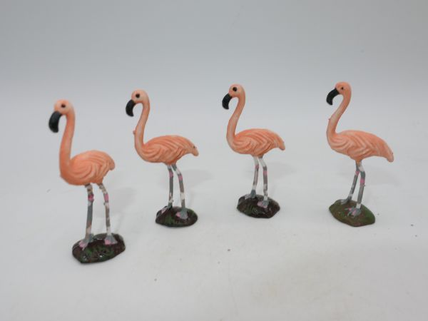 Elastolin Weichplastik 4 Flamingos