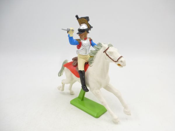 Britains Deetail Waterloo Soldier riding, lunging with sabre