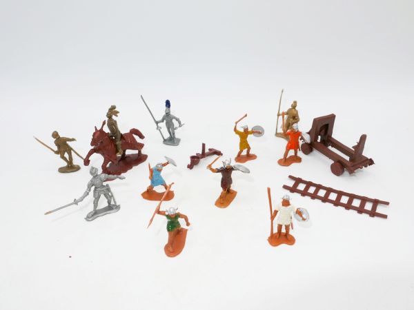 MARX Set of knights / Vikings + accessories (13 pieces, 4 cm)