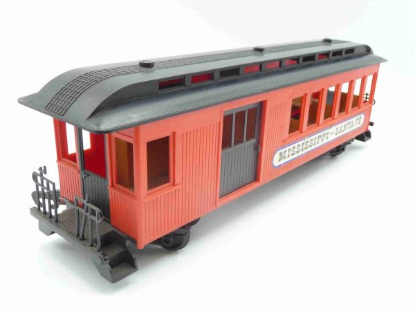 Timpo Toys Passenger wagon Mississippi Santa Fé, red