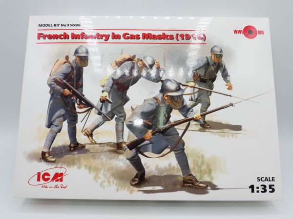 ICM 1:35 French Infantry in Gas Masks (1916), No. 35696 - orig. packaging