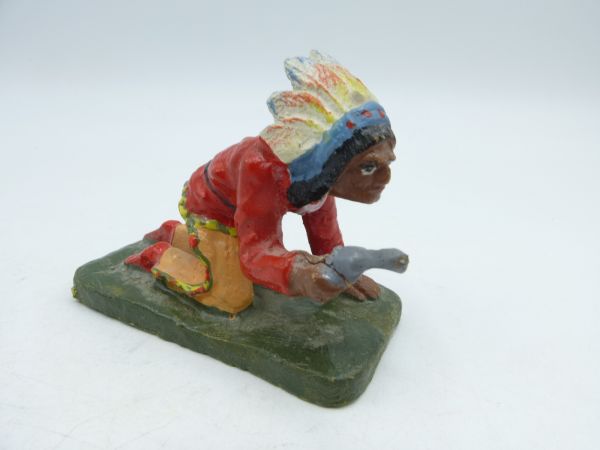 Tipple Topple Indian sneaking with pistol - rare, great condition