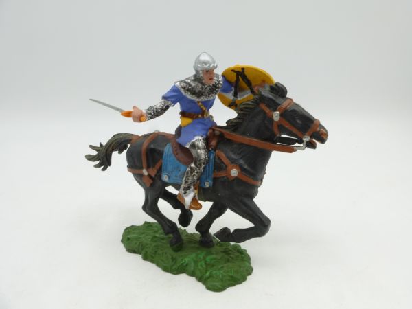 Elastolin 7 cm Norman on horseback with sword, No. 8854