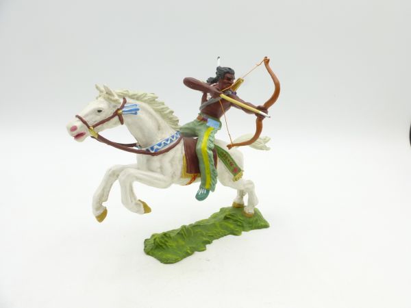 Preiser 7 cm Indianer zu Pferd, Bogen seitlich, Nr. 6850 - ladenneu