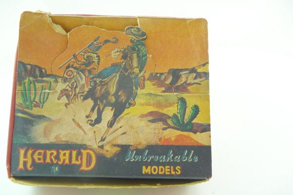 Britains /Herald Swoppets Indian chief riding with spear + shield