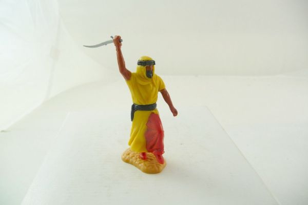 Timpo Toys Araber stehend mit Säbel, gelb