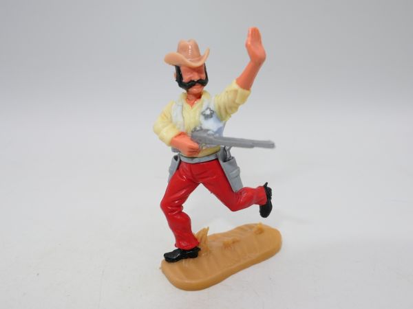 Timpo Toys Sheriff 4. Version laufend mit Gewehr - seltene Farbkombi, siehe Foto