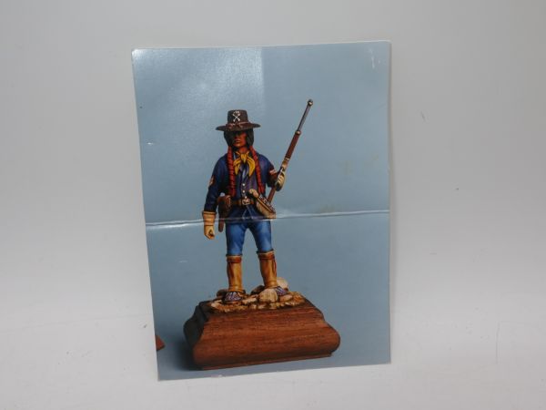 Indian scout standing, model kit, 7 cm high